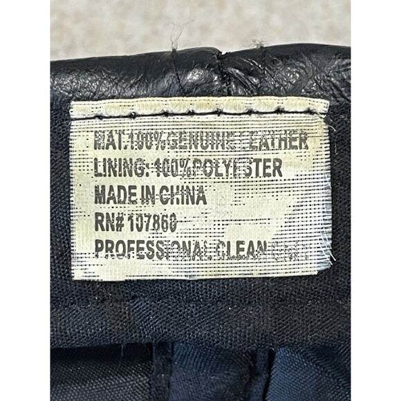 Black Leather Hat Embroidered Eagle God Bless America Patriotic Biker Cap Moto - Picture 8 of 9